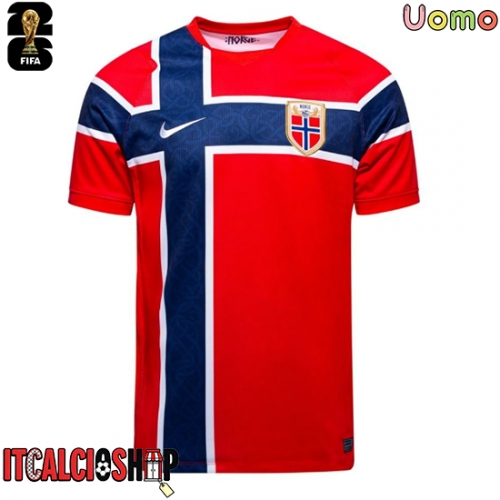 Norvegia Prima Maglia Mondiali 2026 Manica Corta